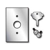 Leviton 84071-40 Stainless Steel Wallplate with Security Screws